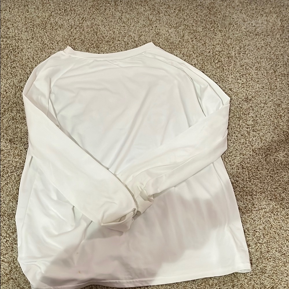Cream Long Sleeve Crew Neck Sweatshirt